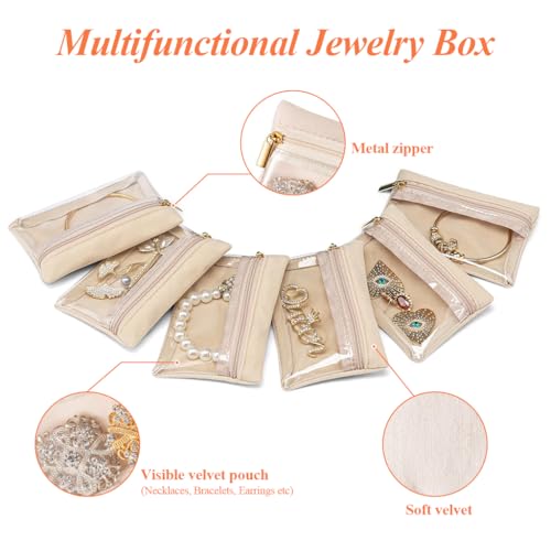 MAYCREATE® 18PCS Jewellery Pouch Organisers Bag Zipper Velvet Small Pouches for Storage Travel Necklaces Bracelets Rings Earrings Brooches MAYCREATE® 18PCS Jewellery Pouch Organisers Bag Zipper Velvet Small Pouches for Storage Travel Necklaces Bracelets Rings Earrings Brooches